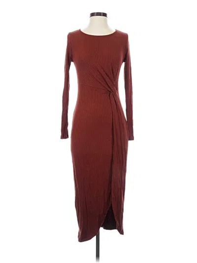 Pre-owned Gilli Casual Dress In Burgundy