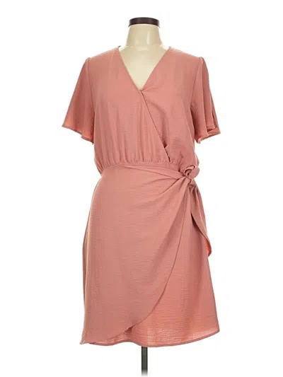 Pre-owned Gilli Casual Dress In Tan