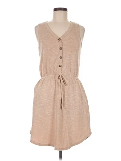 Pre-owned Gilli Casual Dress In Tan