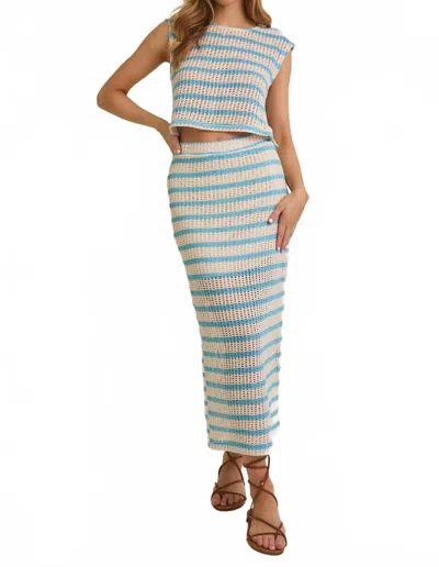Gilli Coastal Charm Two Piece Set In Blue