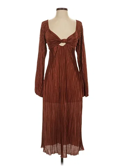 Pre-owned Gilli Cocktail Dress In Brown