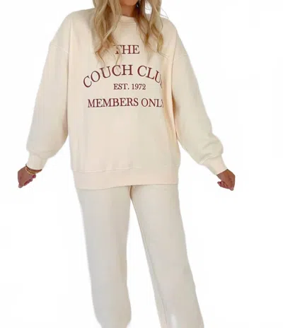 Gilli Couch Club Sweats Set In Beige In Neutral