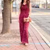 Gilli Jessica Jumpsuit In Wine Abstract
