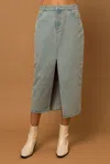 Gilli Lola Skirt In Denim In Multi