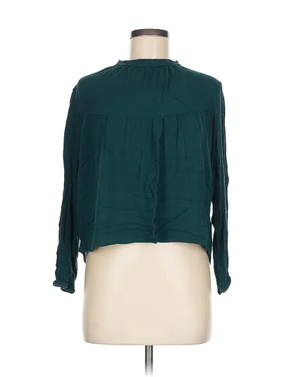 Pre-owned Gilli Long Sleeve Blouse In Blue