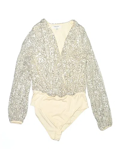 Pre-owned Gilli Long Sleeve Blouse In Ivory
