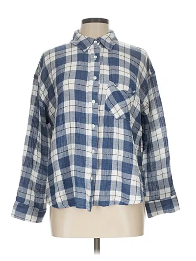 Pre-owned Gilli Long Sleeve Button Down Shirt In Blue