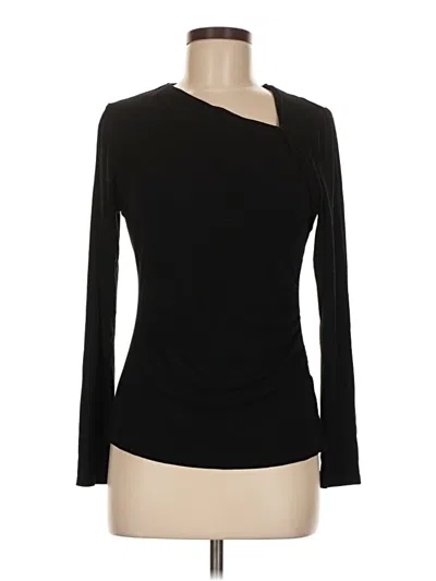 Pre-owned Gilli Long Sleeve Top Black One Shoulder Neckline Tops