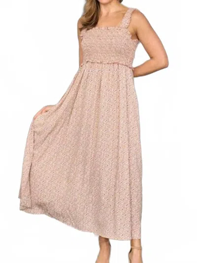 Gilli Midsummer's Day Dress In Taupe In Pink