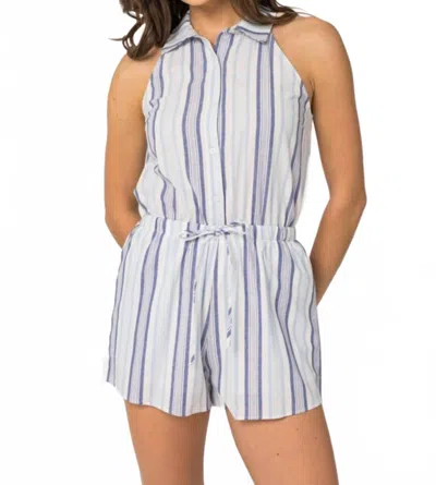 Gilli Moapa Stripe Romper In White