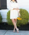 Gilli Out And About Eyelet Dress In Ivory