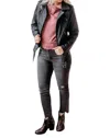 Gilli Pleather Moto Jacket In Black In Black