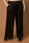 Gilli Plus Size Sequin Pants In Black