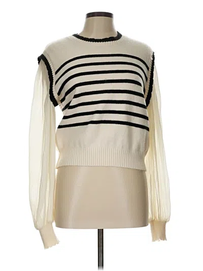 Pre-owned Gilli Pullover Sweater In White