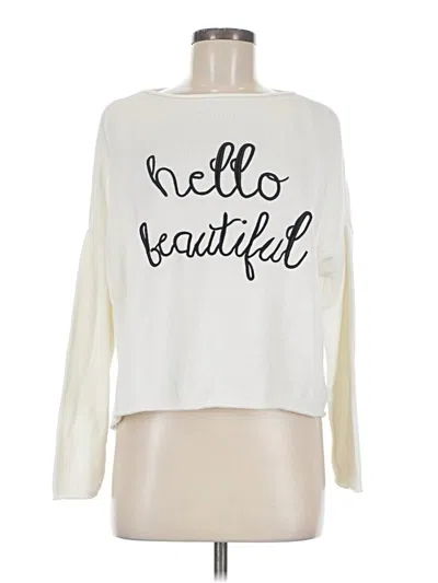 Pre-owned Gilli Pullover Sweater In White