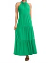 Gilli Rebecca Maxi Dress In Kelly Green In Green