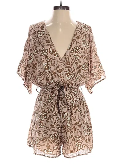 Pre-owned Gilli Romper In Brown