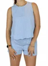 Gilli Seaside Scallop Shorts In Light Blue In Blue