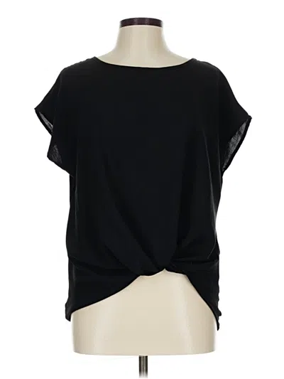 Pre-owned Gilli Short Sleeve Top Black Cowl Neck Tops