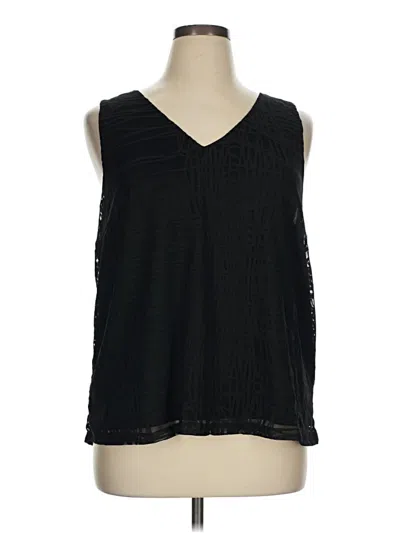 Pre-owned Gilli Sleeveless Blouse In Black