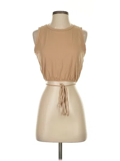 Pre-owned Gilli Sleeveless Blouse In Brown