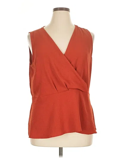 Pre-owned Gilli Sleeveless Blouse In Orange
