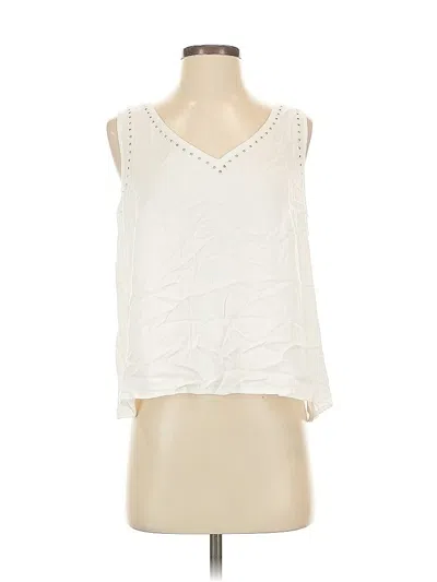 Pre-owned Gilli Sleeveless Blouse In White