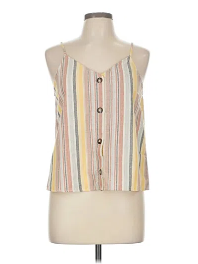 Pre-owned Gilli Sleeveless Blouse In Yellow