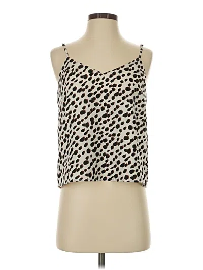 Pre-owned Gilli Sleeveless Top Ivory Scoop Neck Tops