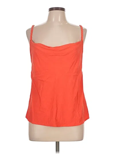 Pre-owned Gilli Sleeveless Top Orange Strapless Neckline Tops