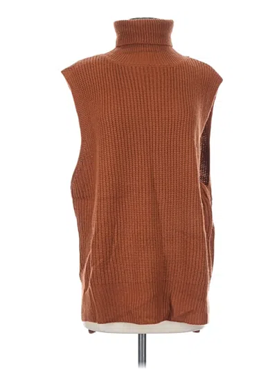 Pre-owned Gilli Sweater Vest In Brown