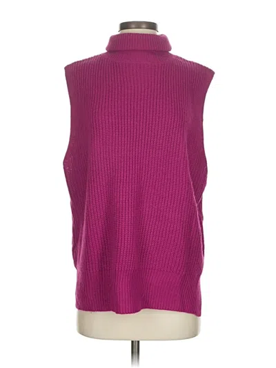 Pre-owned Gilli Sweater Vest In Purple