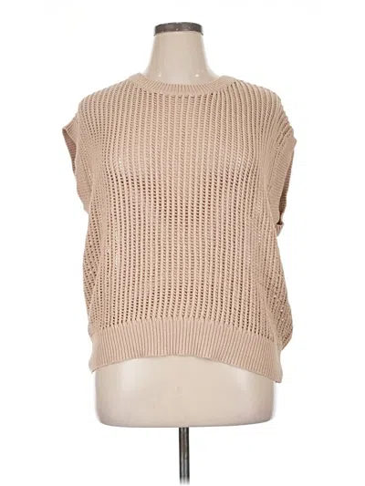 Pre-owned Gilli Sweater Vest In Tan