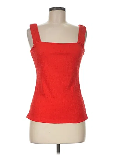 Pre-owned Gilli Tank Top Red Square Neckline Tops