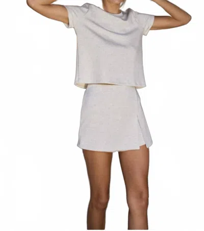 Gilli Top And Skort Set In Ash Grey In Neutral