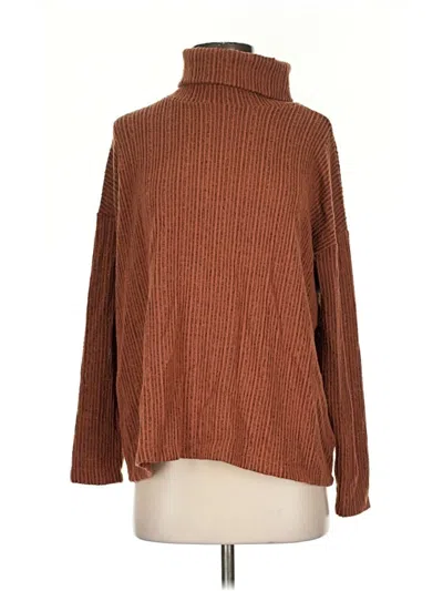 Pre-owned Gilli Turtleneck Sweater In Brown