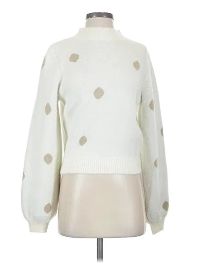 Pre-owned Gilli Turtleneck Sweater In White