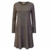 Gilli Women's Versatile Knit Dress In Grey In Brown