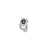 Gillian Trask Women's Blue / Silver Sculpture Ring - Sterling Silver, Blue Iolite