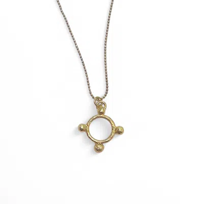 Gillian Trask Women's Compass Necklace - Gold Vermeil