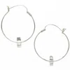 Gillian Trask Women's Maru Ribbon - Hoop Earrings - Sterling Silver, Large