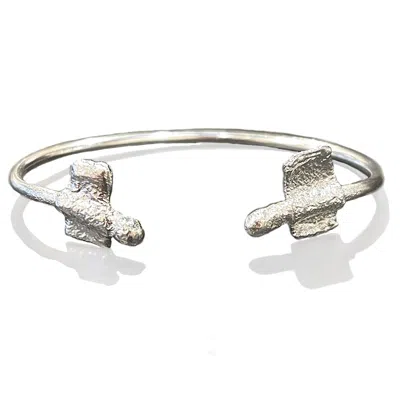 Gillian Trask Women's Maru Ribbon Vivian Cuff - Sterling Silver
