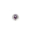 Gillian Trask Women's Pink / Purple / Silver Sculpture Ring - Sterling Silver, Amethyst