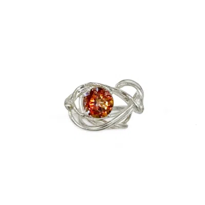 Gillian Trask Women's Pink / Purple / Yellow Sculpture Ring - Sterling Silver, Anastasia Topaz