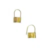 Gillian Trask Women's Silver / Gold Unlocked Earrings - Small - Gold Vermeil