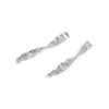 Gillian Trask Women's Silver Maru Ribbon - Trail Stud Earrings
