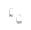 Gillian Trask Women's Unlocked Earrings - Medium - Sterling Silver