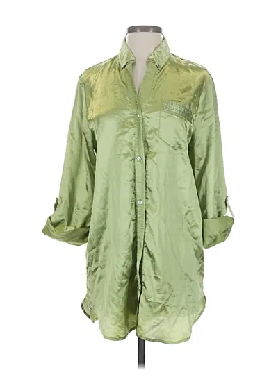 Pre-owned Gilligan & O'malley 3/4 Sleeve Blouse In Green