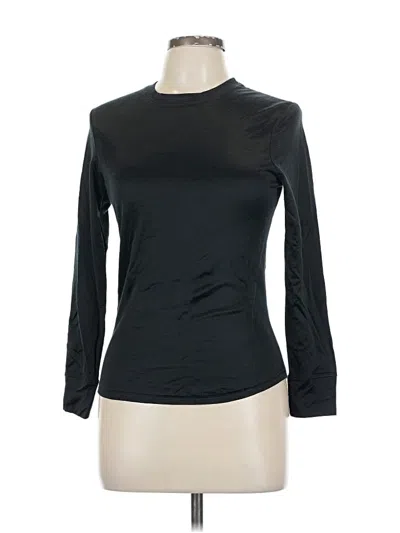 Pre-owned Gilligan & O'malley Long Sleeve Top Black Mock Neckline Tops