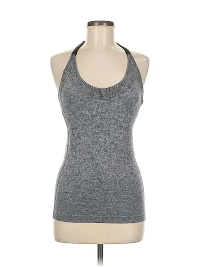 Pre-owned Gilligan & O'malley Tank Top Gray Halter Neckline Tops